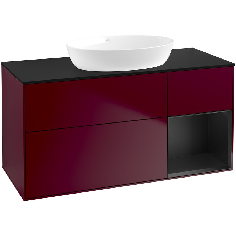 Wastafelonderkast Finion 1200x603x501mm Peony Matt Lacquer GA72PDHB