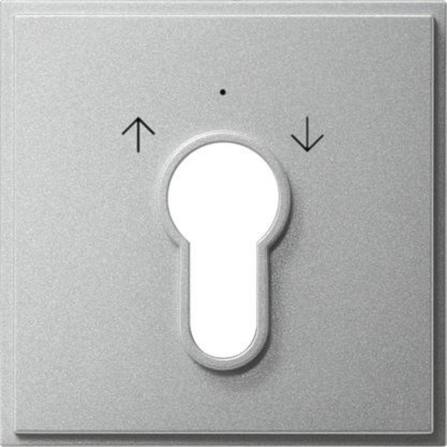 Afdekking sleutelschakelaar /-drukcontact Gira TX_44 (SW IB) kl.alum.