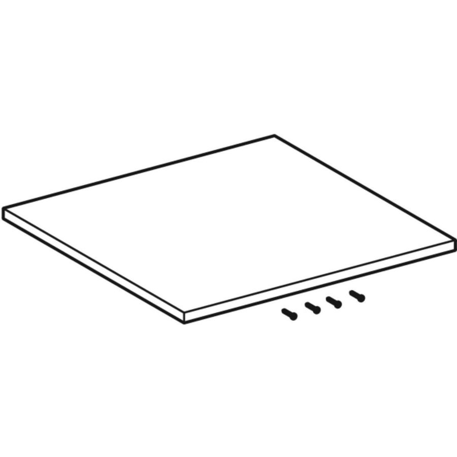 iCon afdekplaat zijkast Lava/glkt mat
