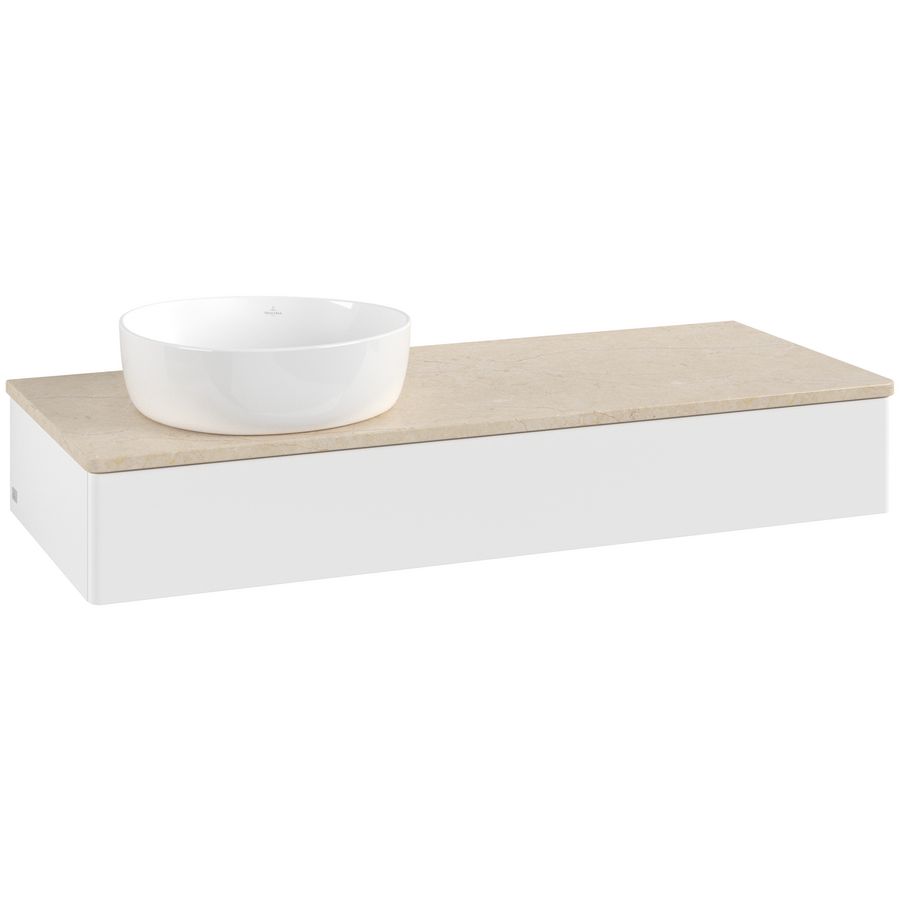 Wastafelonderkast Antao 1200x190x500mm White Matt Lacquer K11013MT