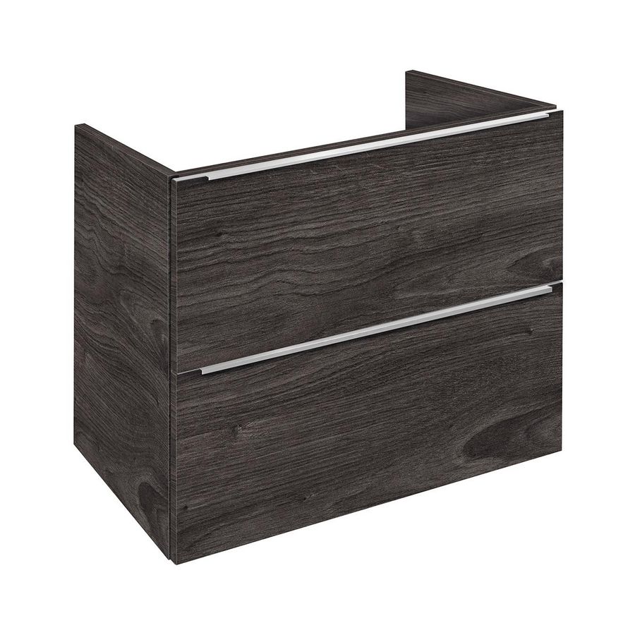 Onderkast (100x45cm) met 2 lades met greeplijst - M3 - Walnut