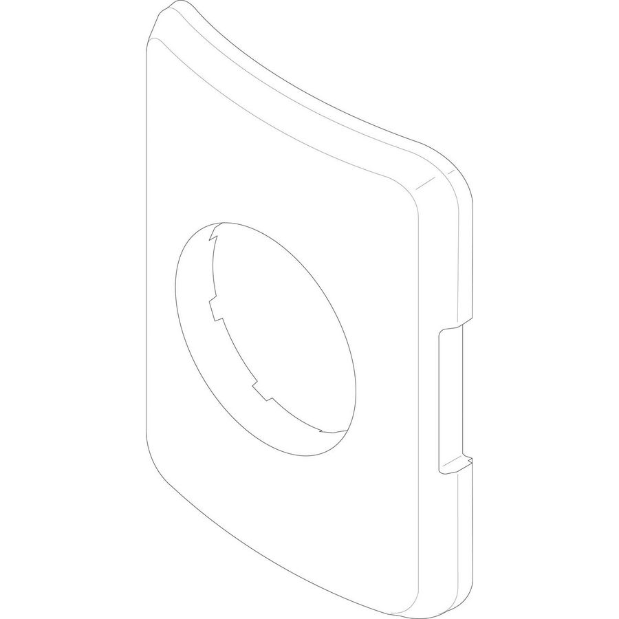 Isolatie Handgat D600/670x145 zwart