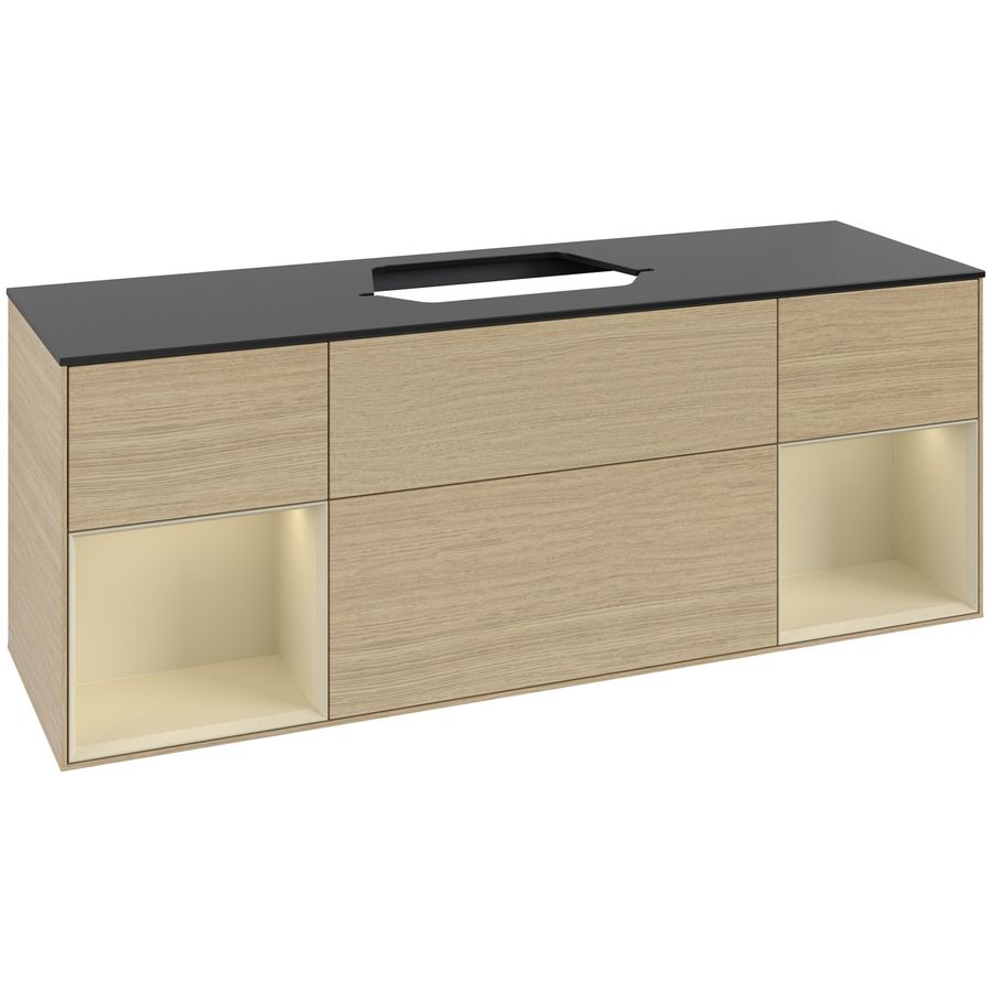 Wastafelonderkast Finion 1600x603x501mm Oak Veneer G452HJPC