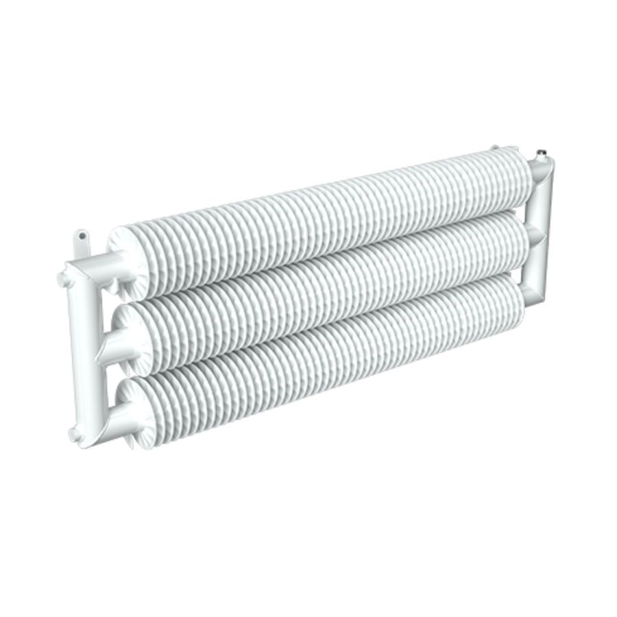 Industrial ribbenbuis Ø108/ lengte 1000/Wall-hor-T3-W