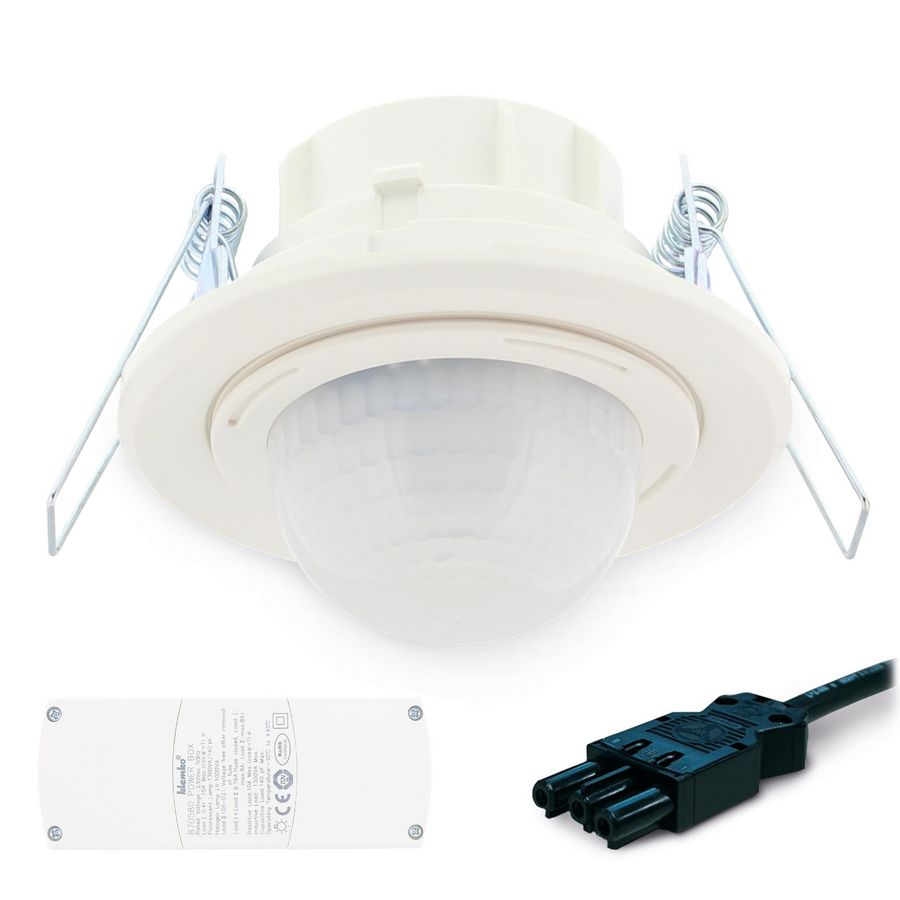 Aanwezigheiddetector plafond PIR 2200W 10M 80m² Wieland
