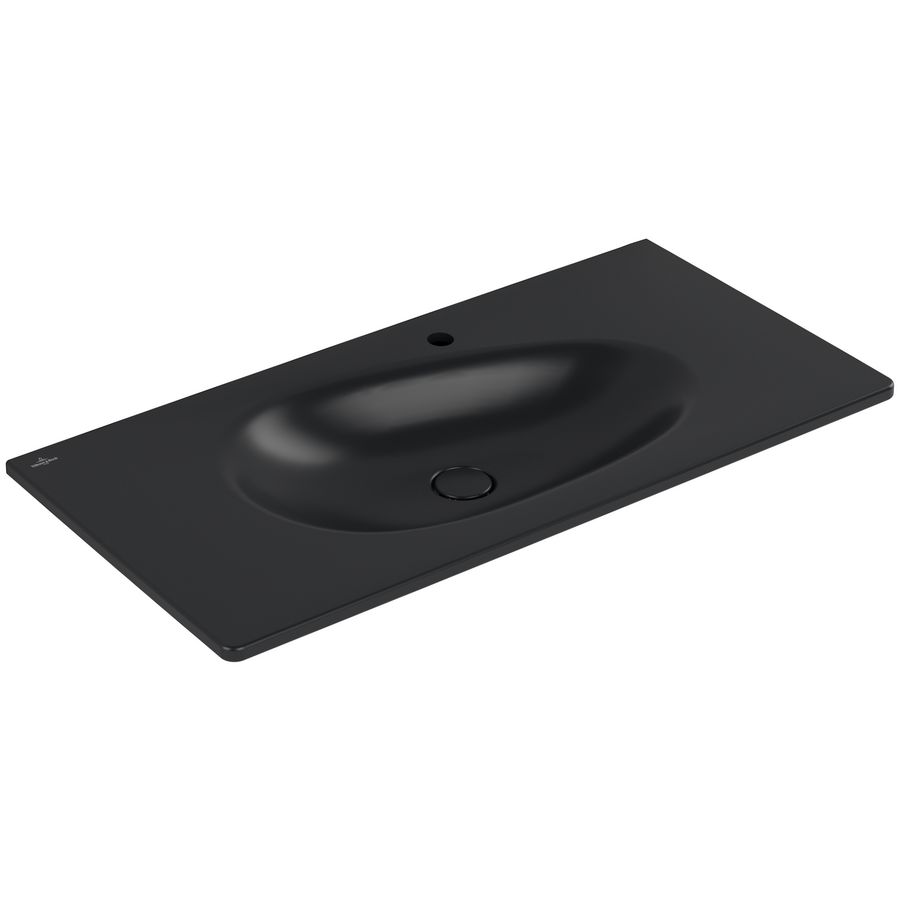 Meubelwastafel Antao 1000x500mm Pure Black CeramicPlus 4A76A2R7