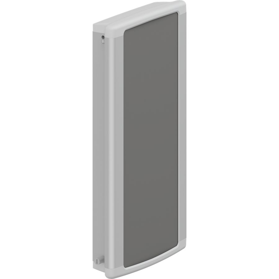 Wandrail 210mm gegroefd rechts antraciet afdekplaat PLUS