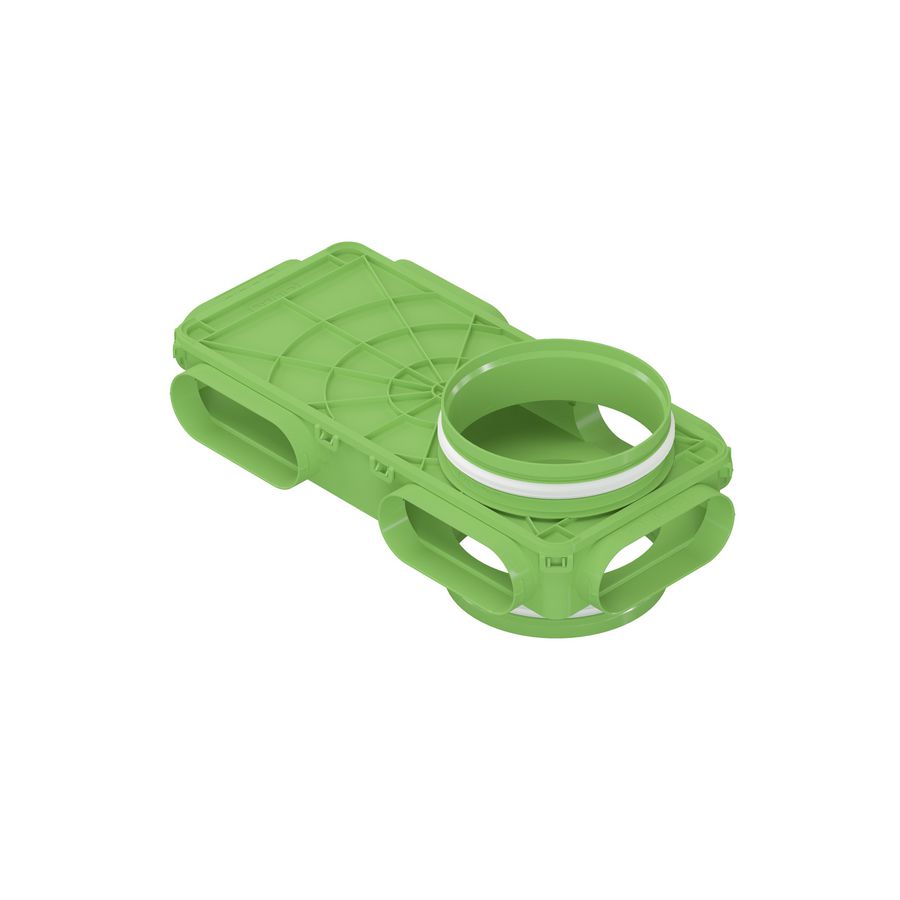 Vloerplenum /plafondplenum  6xovaal 2xØ200mm