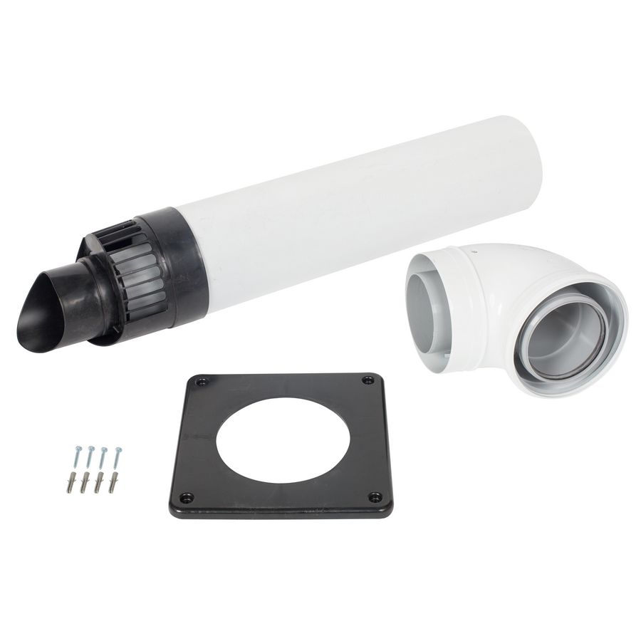 Geveldoorvoerset 100/150 incl. bocht 90° tbv Quinta Ace