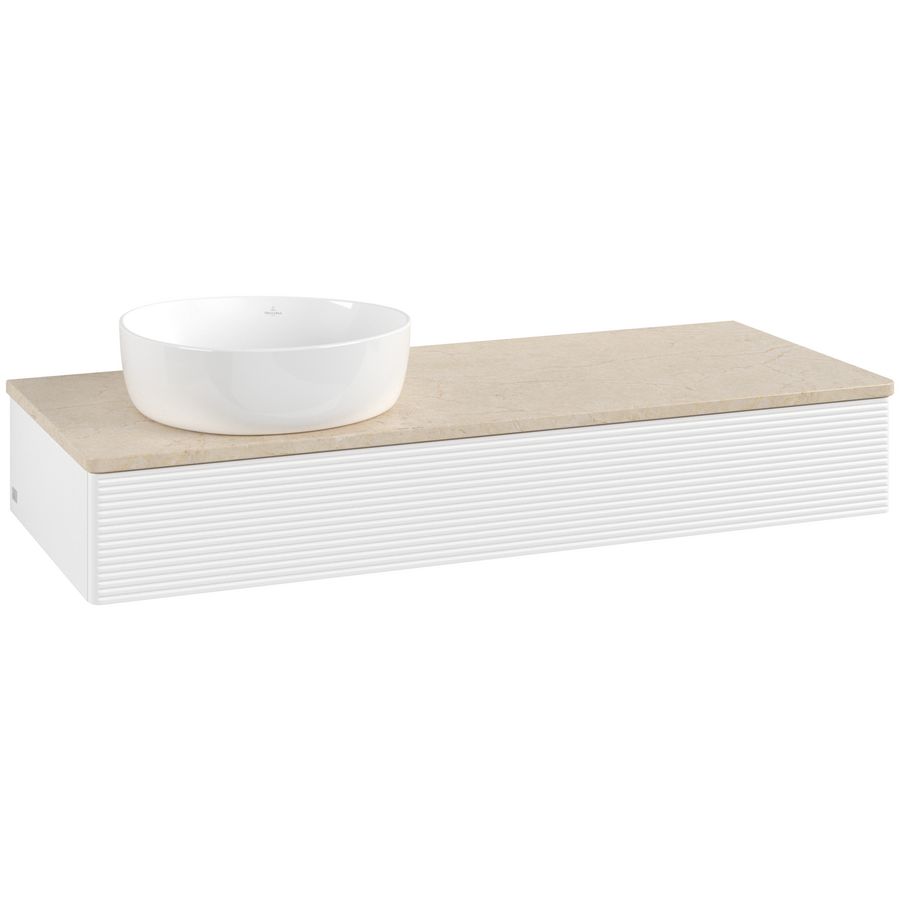 Wastafelonderkast Antao 1200x190x500mm White Matt Lacquer K11113MT