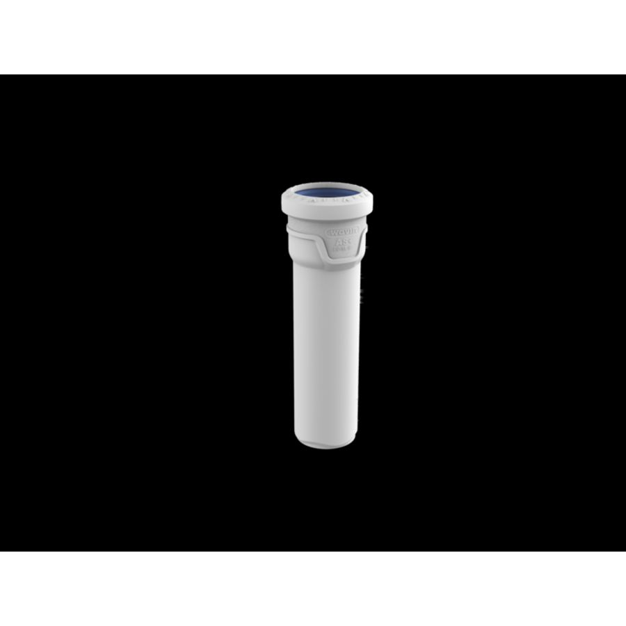 Lengte a 15cm PP AS+ riool afvoerbuis 50mm lichtgrijs geluidsarm 1x mof