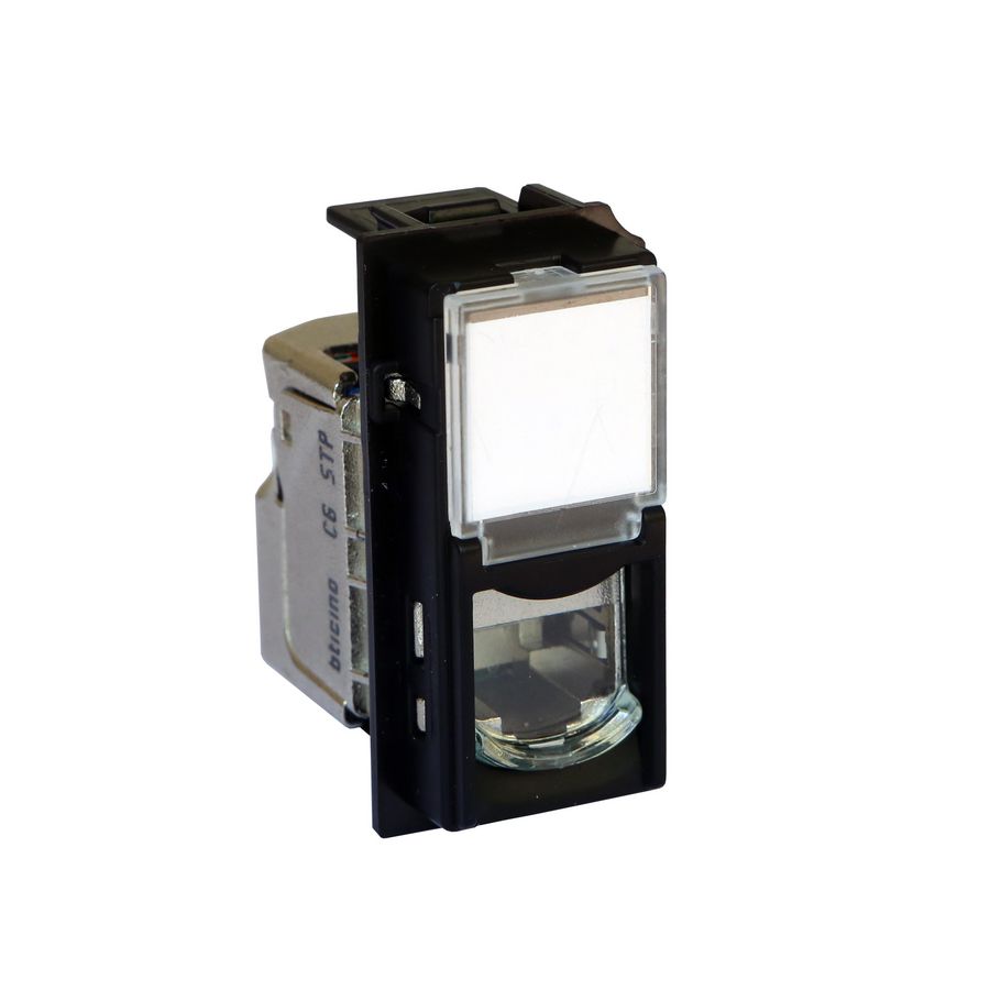 Contactdoos RJ45 STP Cat. 6 zwart LivingNow