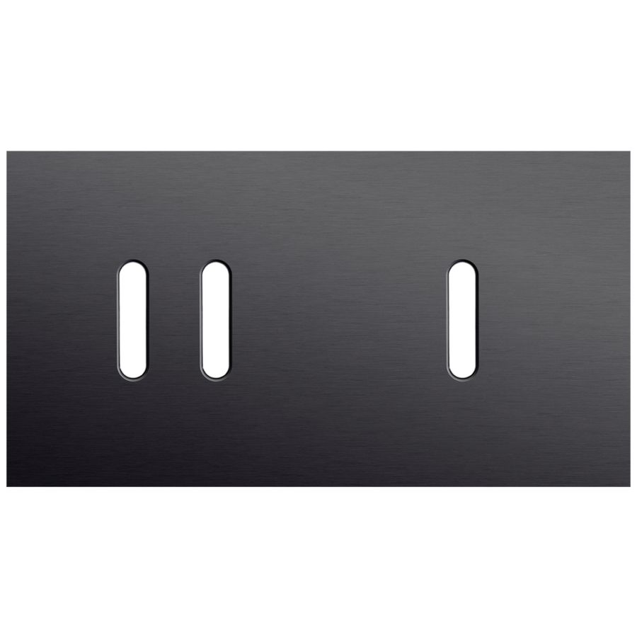 Tweevoudige afdekpl. horizontaal 71mm centerafstand een twee