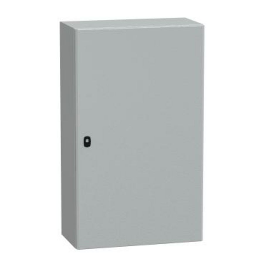 Kast Volle deur 1000x600x300mm IP66 / IK10 RAL70 Spacial S3D