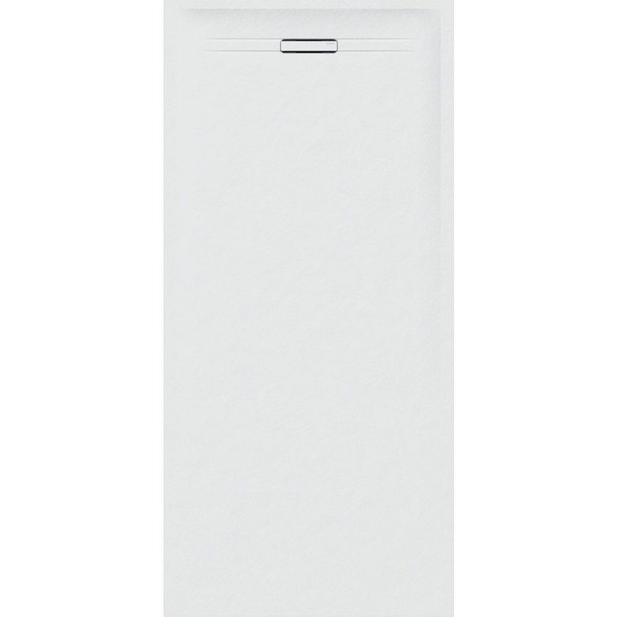 Douchevloer rechthoekig 180x90cm Wit/Leisteen Sestra