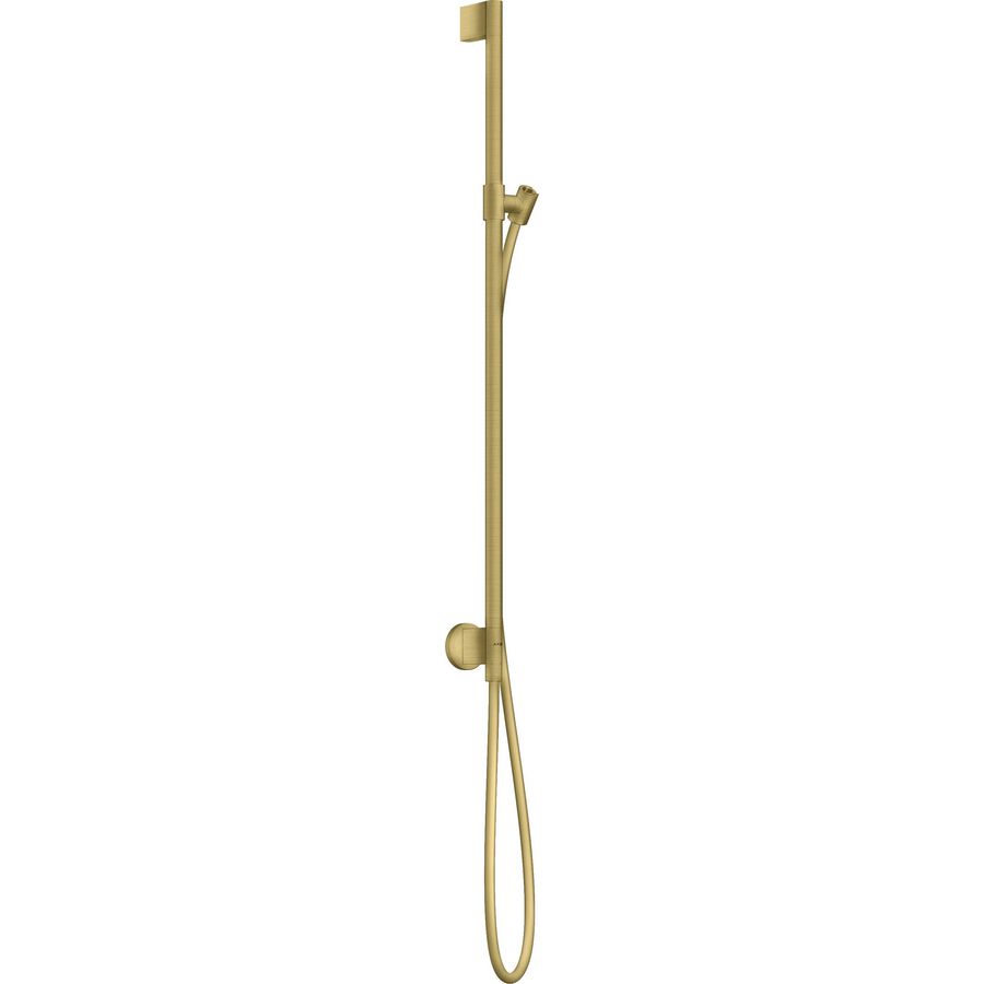 Glijstang AXOR One 90cm+muuraansluitbocht douchesl 160cm Brushed Brass