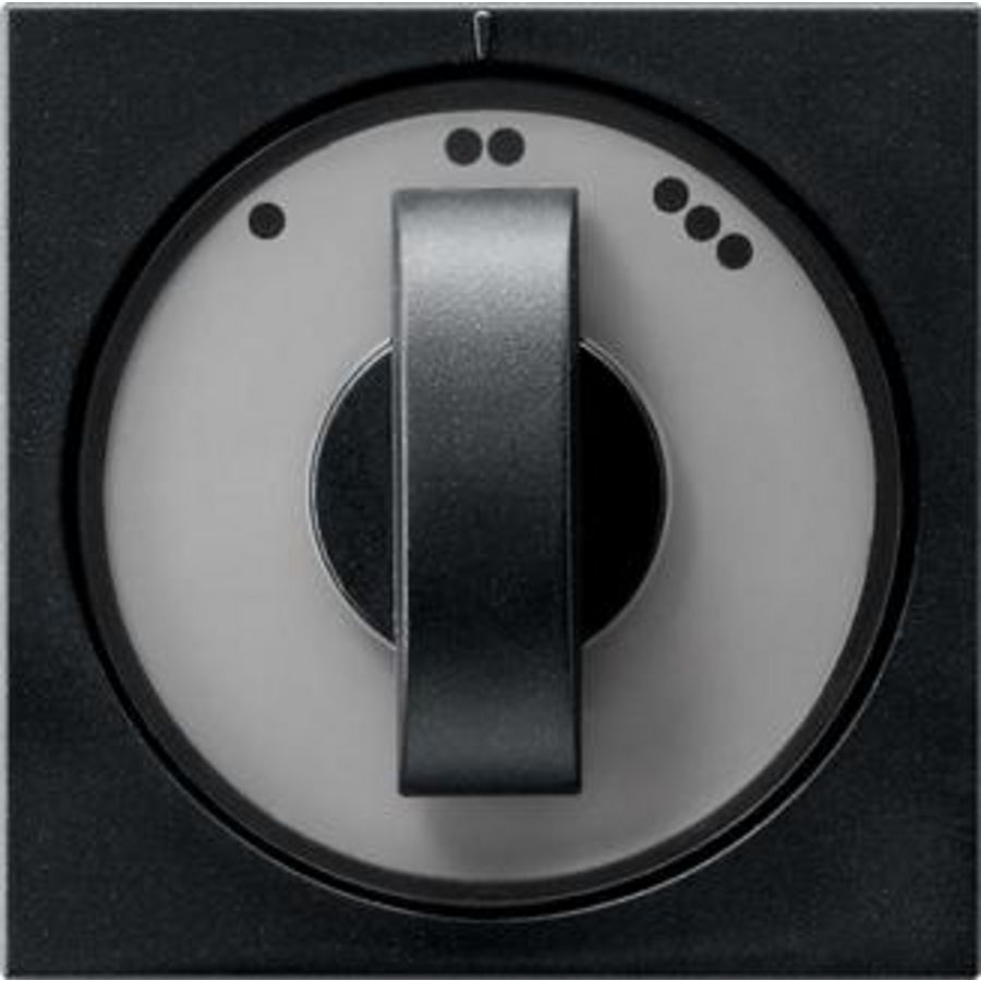 Afdekking draaiknop 3-standen System 55 zwart m
