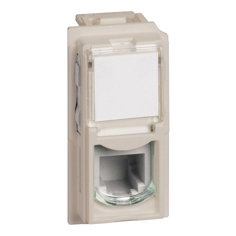 Telefooncontactdoos RJ11 zand 1 module LivingNow