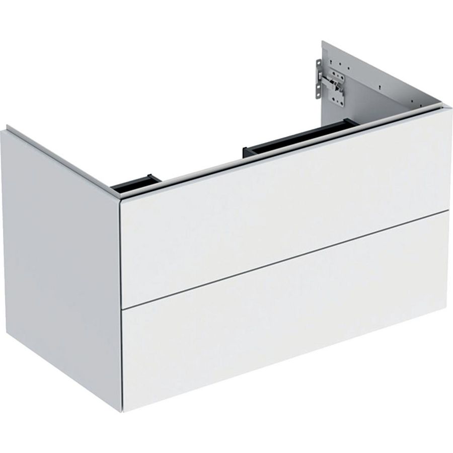 Wastafelonderkast 2x la 90cm mat wit ONE