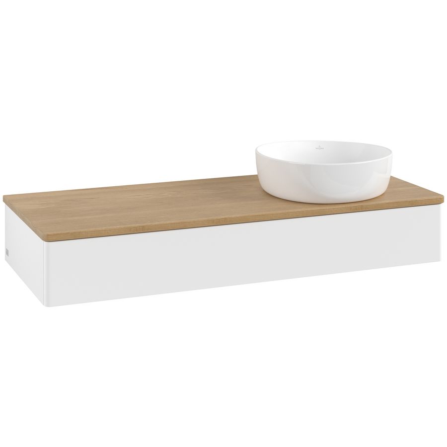 Wastafelonderkast Antao 1200x190x500mm White Matt Lacquer K12011MT
