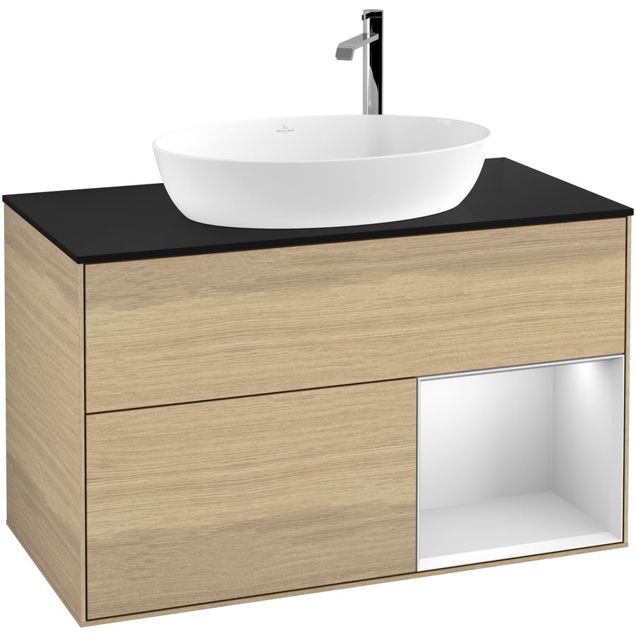 Wastafelonderkast Finion 1000x603x501mm Oak Veneer G902MTPC