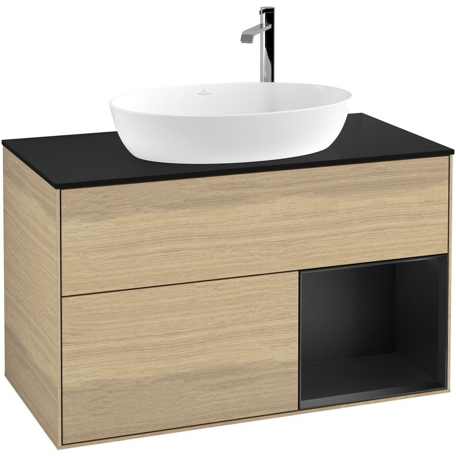 Wastafelonderkast Finion 1000x603x501mm Oak Veneer G902PDPC