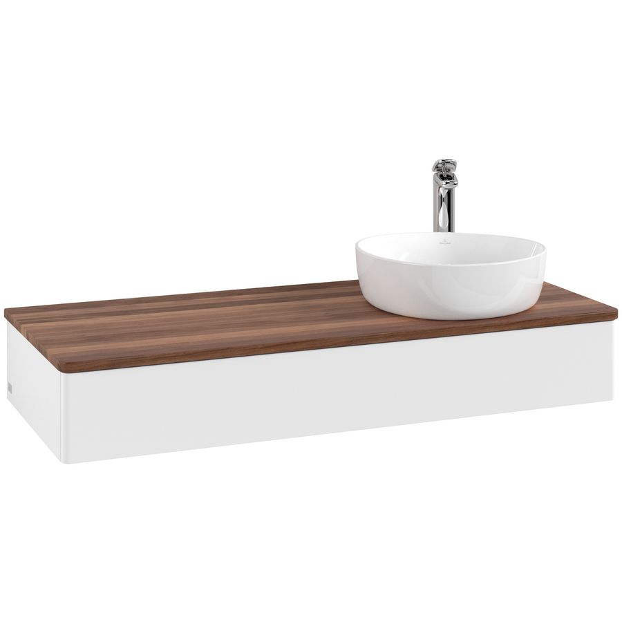 Wastafelonderkast Antao 1200x190x500mm White Matt Lacquer K12052MT