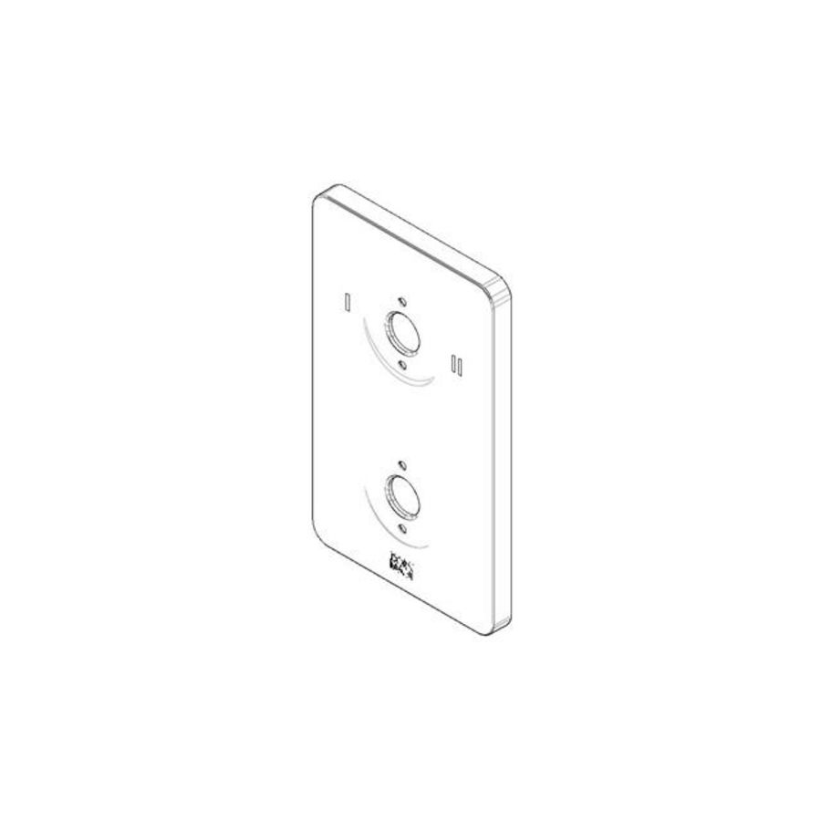 Rozet symbolen DB logo 90x150x9mm chr