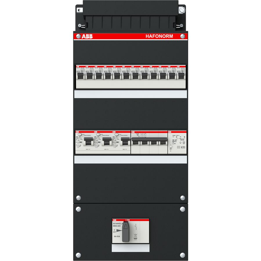 Groepenkast 12 groepen achter 3x 30mA 3-fase 1SPF006907F1771