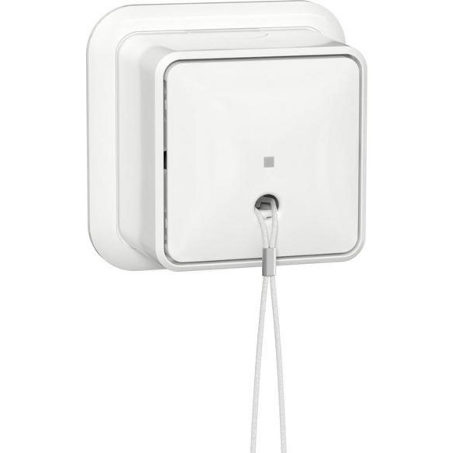 Trekschakelaar uit-wis + K/P25 Opbouw zuiver wit