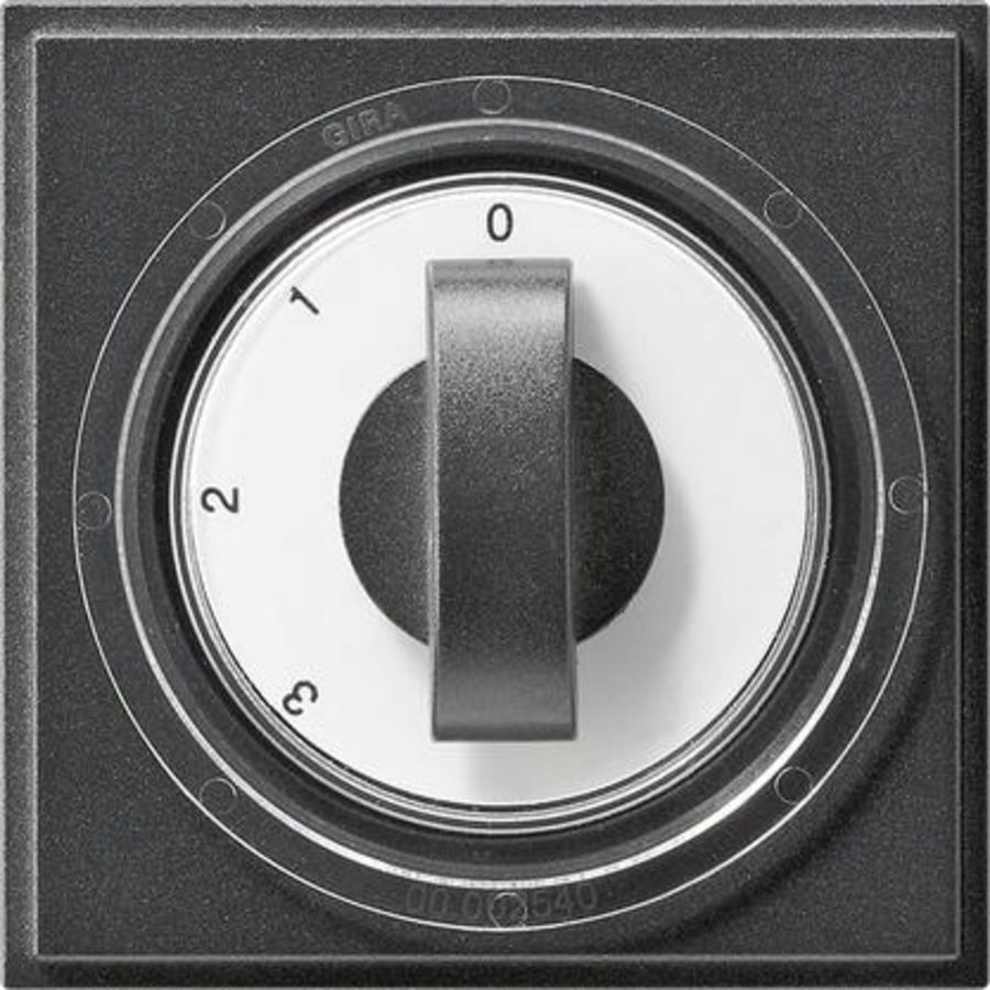 Afdekking draaiknop 3-standen Gira TX_44 (SW IB) antraciet