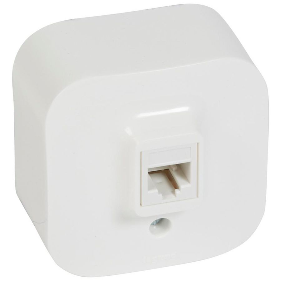 Contactdoos RJ11 wit Forix