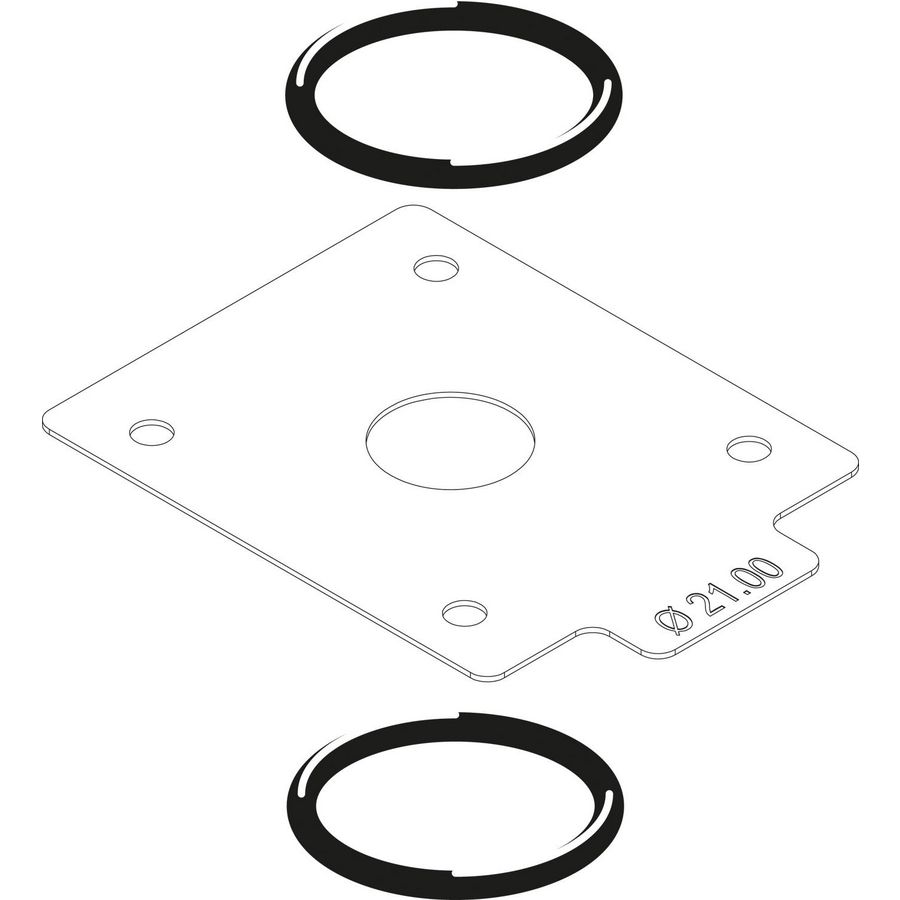 Gassmoorklep VR4XX D = 21,00 mm