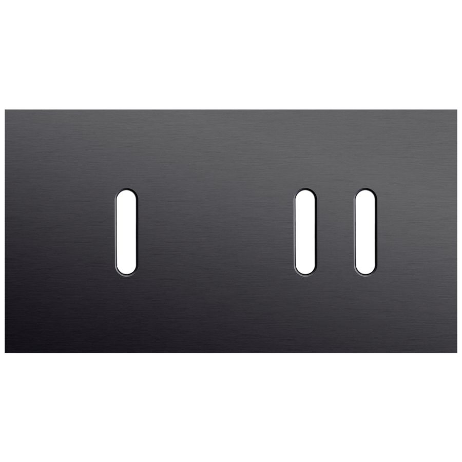 Tweevoudige afdekpl. horizontaal 71mm centerafstand een enke