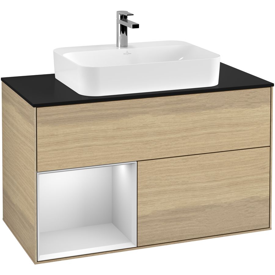 Wastafelonderkast Finion 1000x603x501mm Oak Veneer G362MTPC