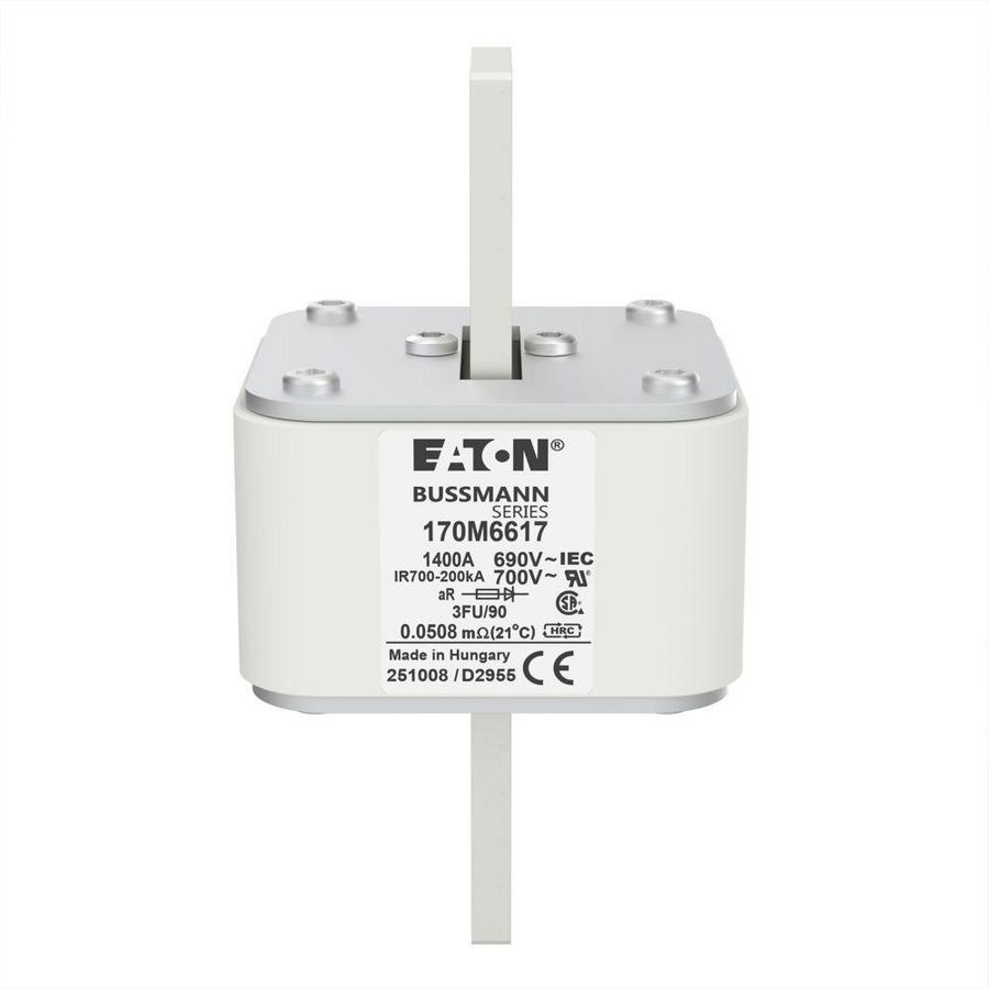 Zekering hoge snelheid 1400A AC 690V 200kA size 3 76x92x1