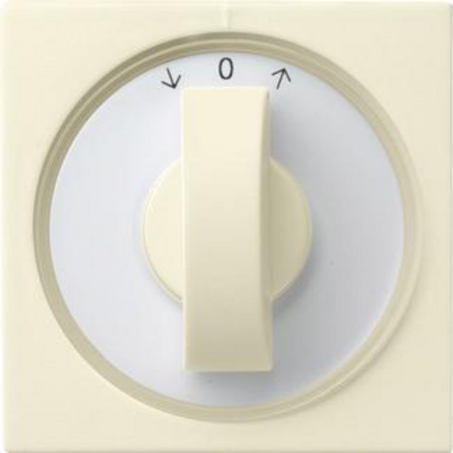 Afdekking draaiknop tijdschakelaar + jaloezie System 55 cr.wit