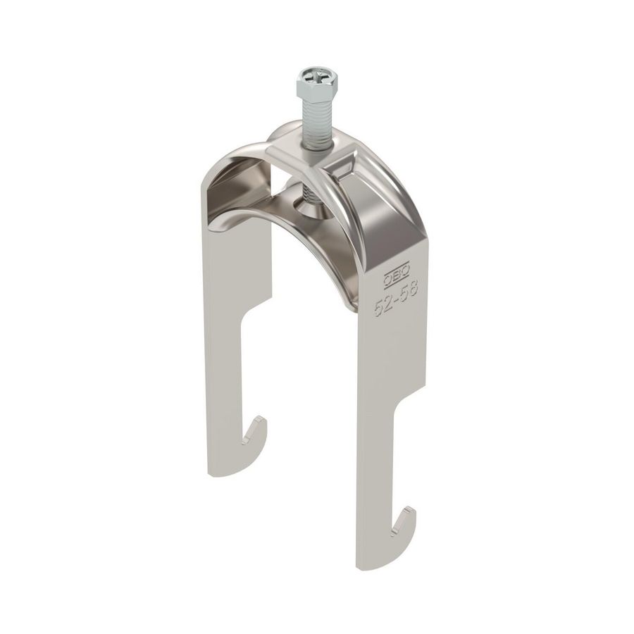 Beugelklem 52-58mm RVS A2 1.4301 Blank VVE=50