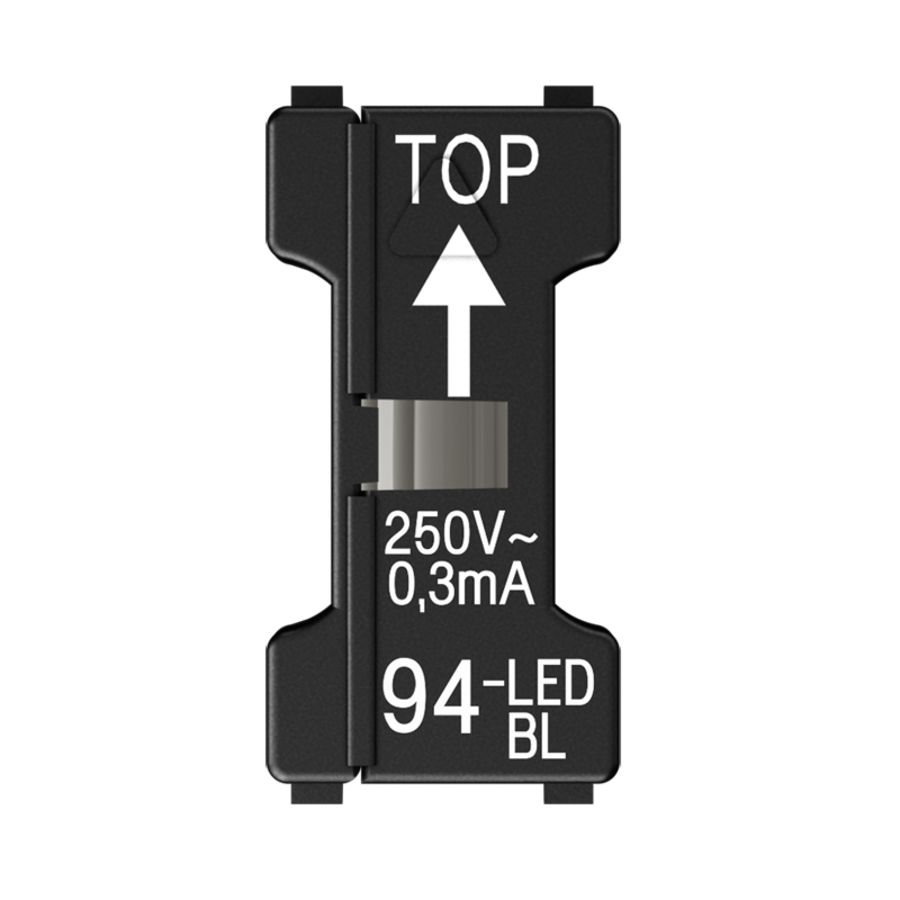 LED opsteeklampje blauw 110-250 V. 1,1mA