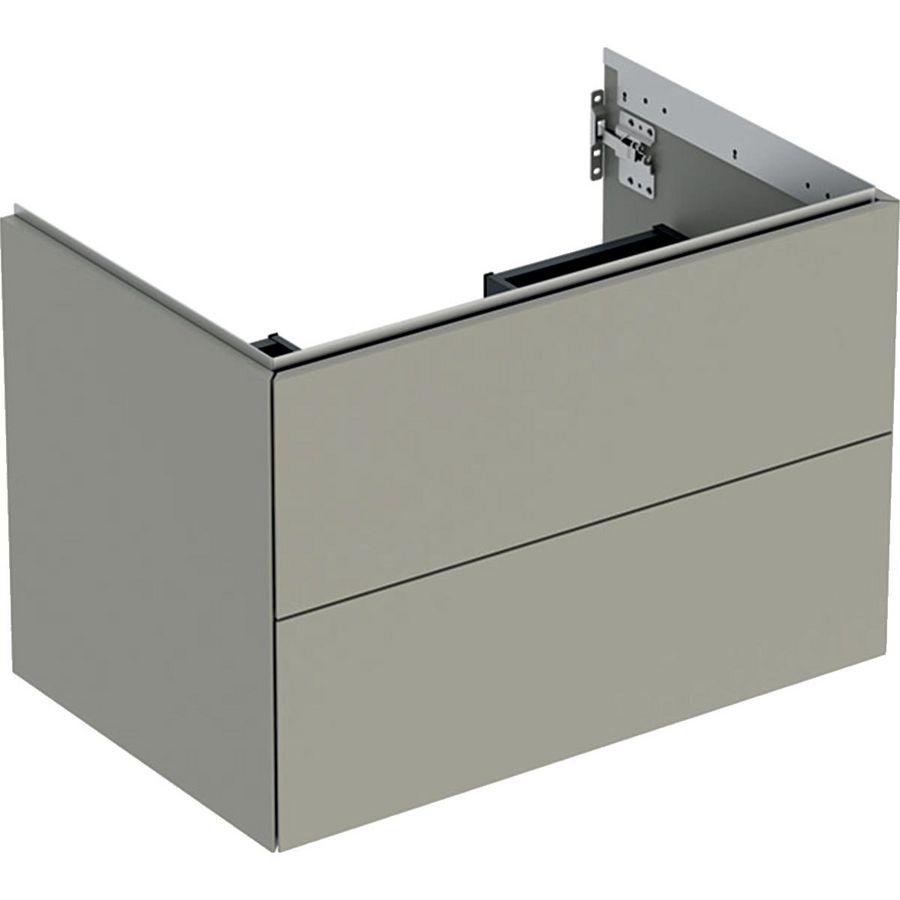 Wastafelonderkast 2x la 75cm greige mat ONE