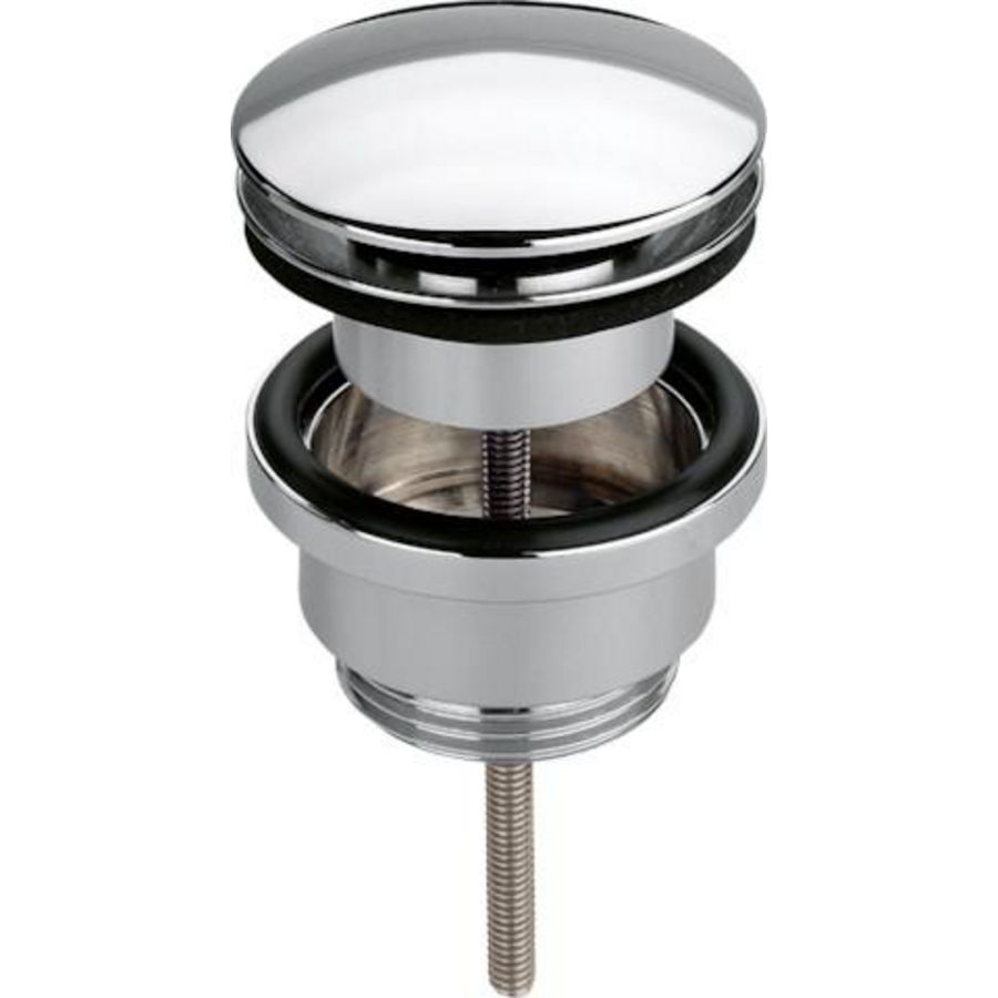 Univers. afvoerplaat 1.1/4"x63 messing/verchroomd