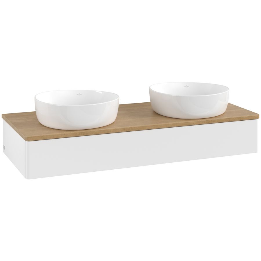 Wastafelonderkast Antao 1200x190x500mm White Matt Lacquer K13011MT