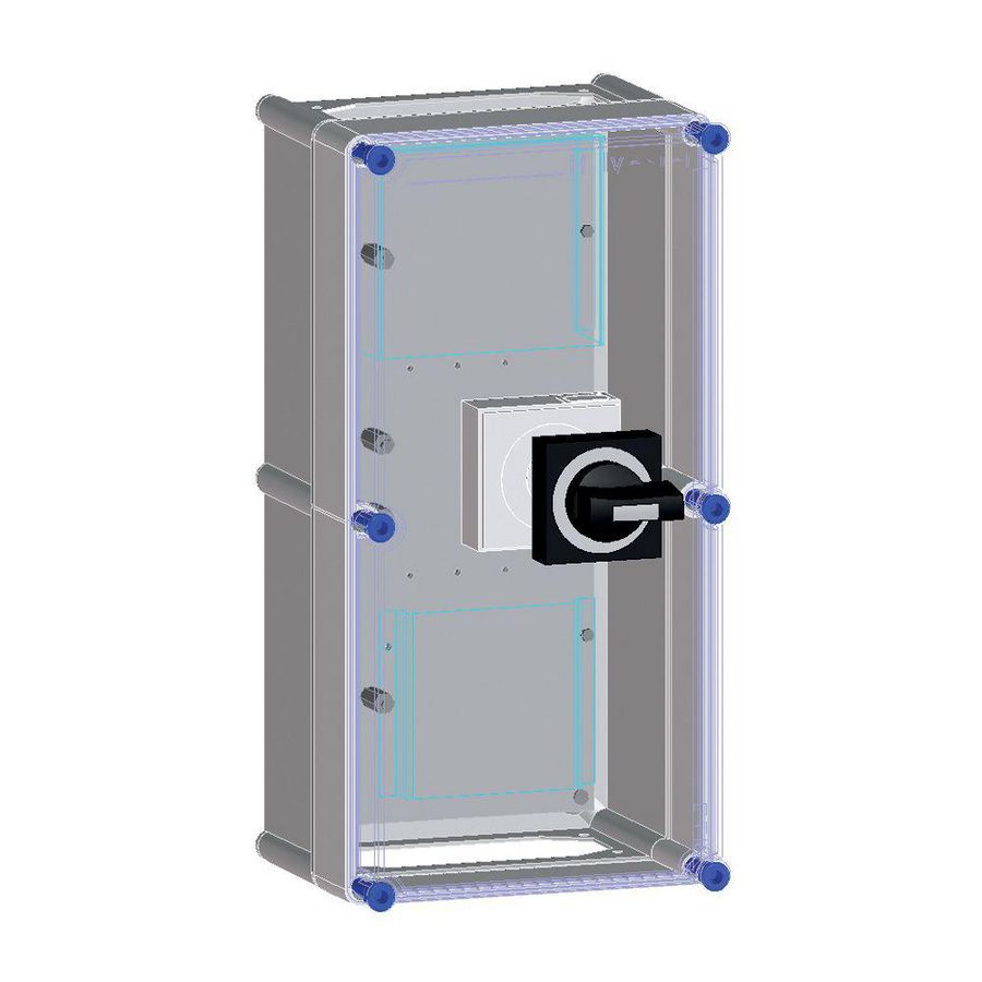 Schakelkast voorbereid voor 1 NZM2 MCCB 3P