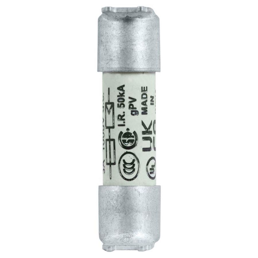Zekering hoge snelheid 3A DC 1000V 50kA IEC 60269-6 VVE=10