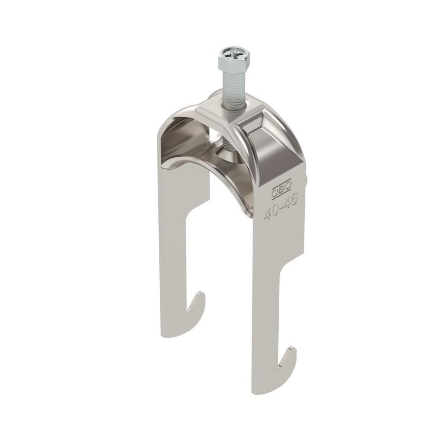 Beugelklem 40-46mm RVS A2 1.4301 Blank VVE=100