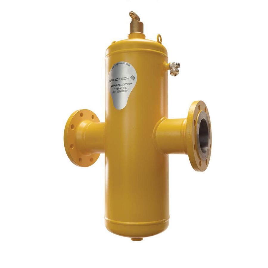 Lucht-vuilafscheider Spirocombi DN80 flens