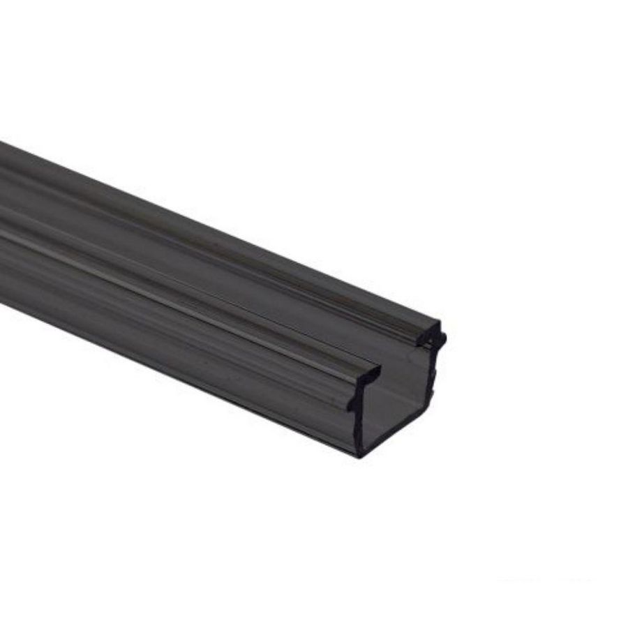 Inleg/gordijnrails CV3 zwart/mat L=200cm