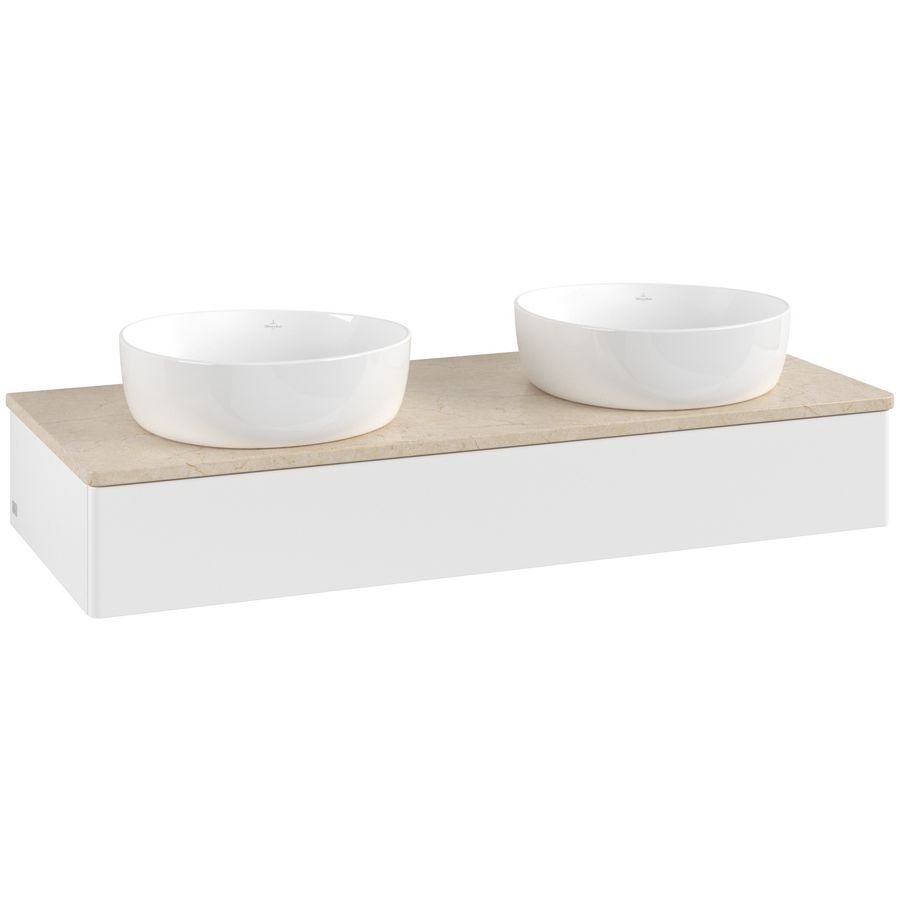 Wastafelonderkast Antao 1200x190x500mm White Matt Lacquer K13013MT