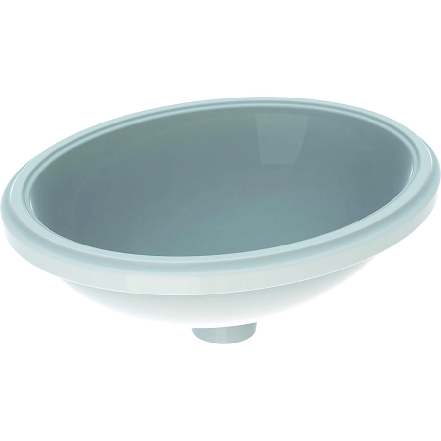 VariForm onderbouwwastafel ovaal 42x42cm zonder overloop wit Keratect