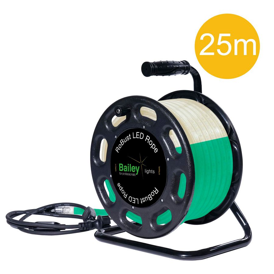 RoBust LED Rope SafeGlow 25M 12W/m 1000lm/m 6500K op haspel